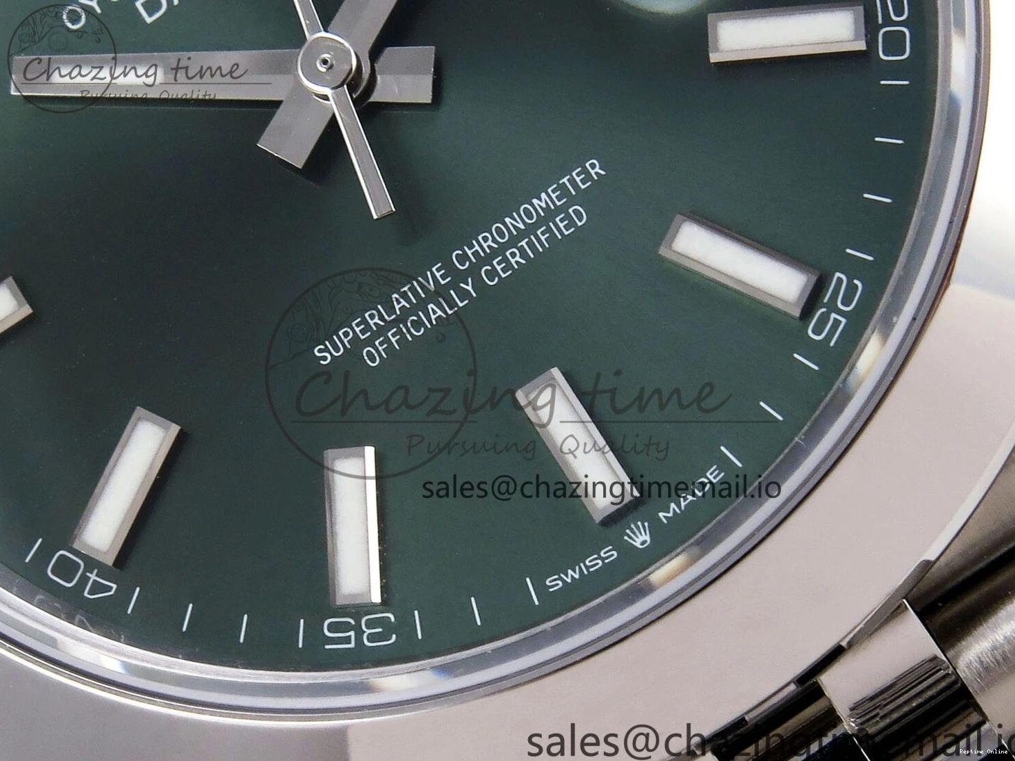 0501 DateJust 41 126330 904L SS VSF 1:1 Best Edition Green Dial on Jubilee Bracelet VS FreshLook 1282
